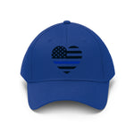 Stars and Stripes Heart Embroided Hat - eDirect Dreams