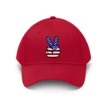 USA Flag Peace Sign Embroided Hat - eDirect Dreams