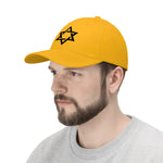 Star Of David Black Embroided Hat - eDirect Dreams