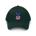 USA Flag Peace Sign Embroided Hat - eDirect Dreams