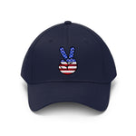 USA Flag Peace Sign Embroided Hat - eDirect Dreams