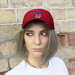 USA Flag Peace Sign Embroided Hat - eDirect Dreams