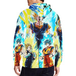 Goku & Vegeta Super Saiyan Full Zip Hoodie