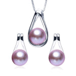 Elegant AAA High Quality Freshwater Pearl Necklace and Earrings Set - eDirect Dreams