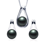 Elegant AAA High Quality Freshwater Pearl Necklace and Earrings Set - eDirect Dreams