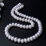 Classic AAA Top Quality Natural Freshwater Large Pearl Strand Necklace - eDirect Dreams