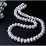 Classic AAA Top Quality Natural Freshwater Large Pearl Strand Necklace - eDirect Dreams