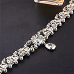 Simulated Pearl Water Drop Crystal Beads Choker Necklace - eDirect Dreams