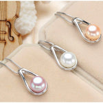 Elegant AAA High Quality Freshwater Pearl Necklace and Earrings Set - eDirect Dreams