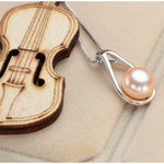 Elegant AAA High Quality Freshwater Pearl Necklace and Earrings Set - eDirect Dreams