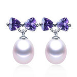Romantic High Luster Natural Freshwater Pearl Drop Earrings - eDirect Dreams