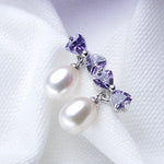 Romantic High Luster Natural Freshwater Pearl Drop Earrings - eDirect Dreams