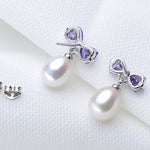 Romantic High Luster Natural Freshwater Pearl Drop Earrings - eDirect Dreams