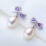 Romantic High Luster Natural Freshwater Pearl Drop Earrings - eDirect Dreams