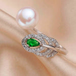 High Quality AAA Natural Pearl Necklace, Earrings, and Ring Set - eDirect Dreams