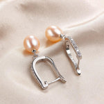 Top Selling Natural Pearl Sterling Silver Earrings - eDirect Dreams