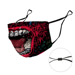 Open Mouth Reusable Face Cover (with Nose Clip and Adjustable Ear Loops) - eDirect Dreams 
