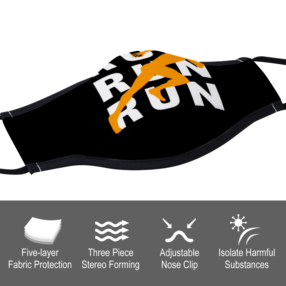 Runner Face Mask for Women and Men (with two filters) - eDirect Dreams 