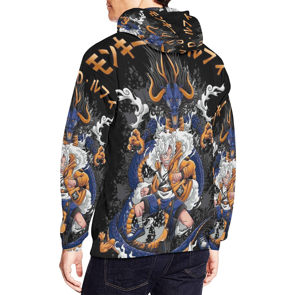 luffy gear 5 jacket Luffy Gear 5 All Over Print Hoodie