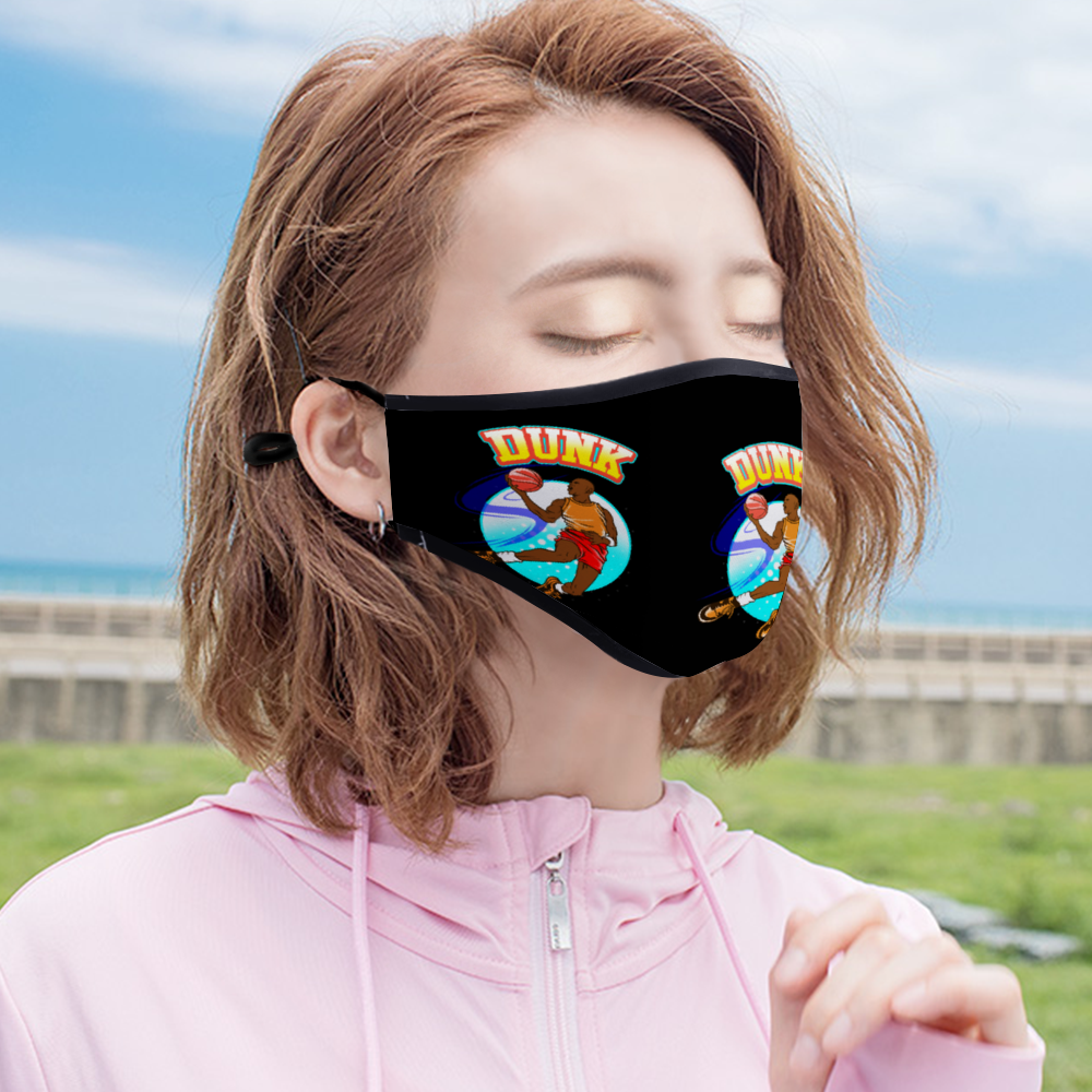 Basketball Lovers Face Mask (with Two Filters) - eDirect Dreams 
