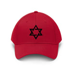 Star Of David Black Embroided Hat - eDirect Dreams 