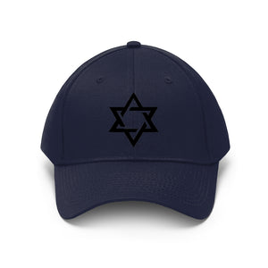Star Of David Black Embroided Hat - eDirect Dreams 