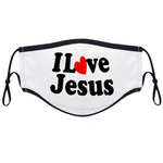 I Love Jesus Non-Medical Face Cover - eDirect Dreams 