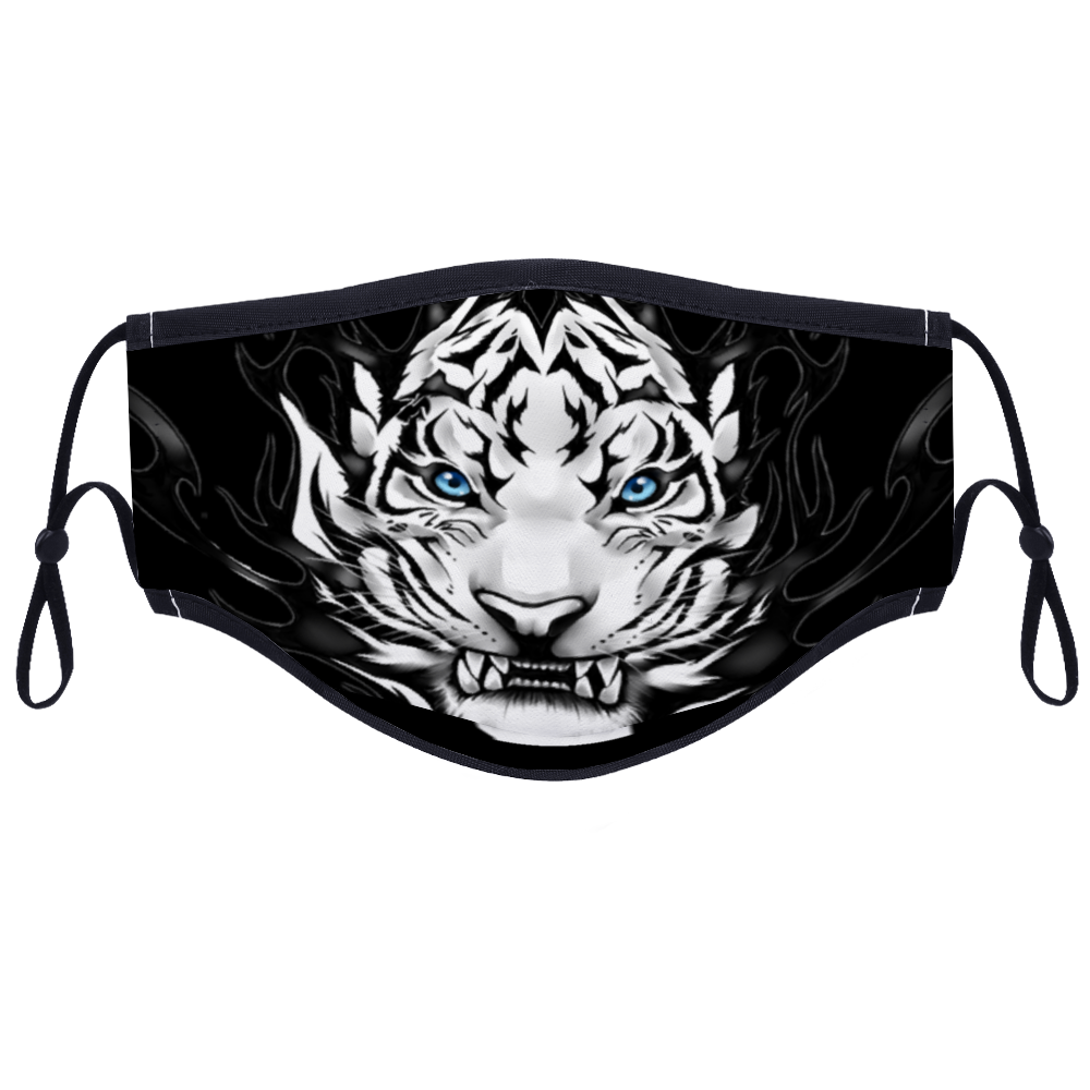 White Tiger Face Mask (With Two Filters) - eDirect Dreams 