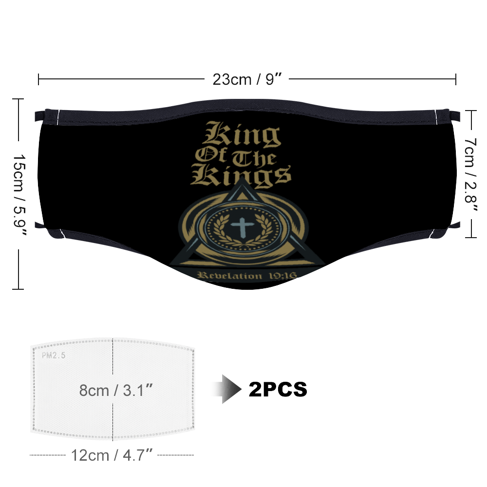 King of Kings Face Mask (with Two Filters) - eDirect Dreams 