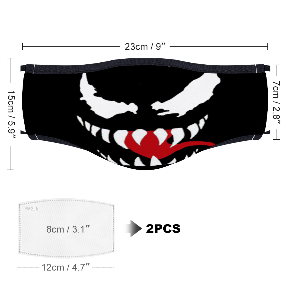 Scary Face Mask (With Two Filters) - eDirect Dreams 