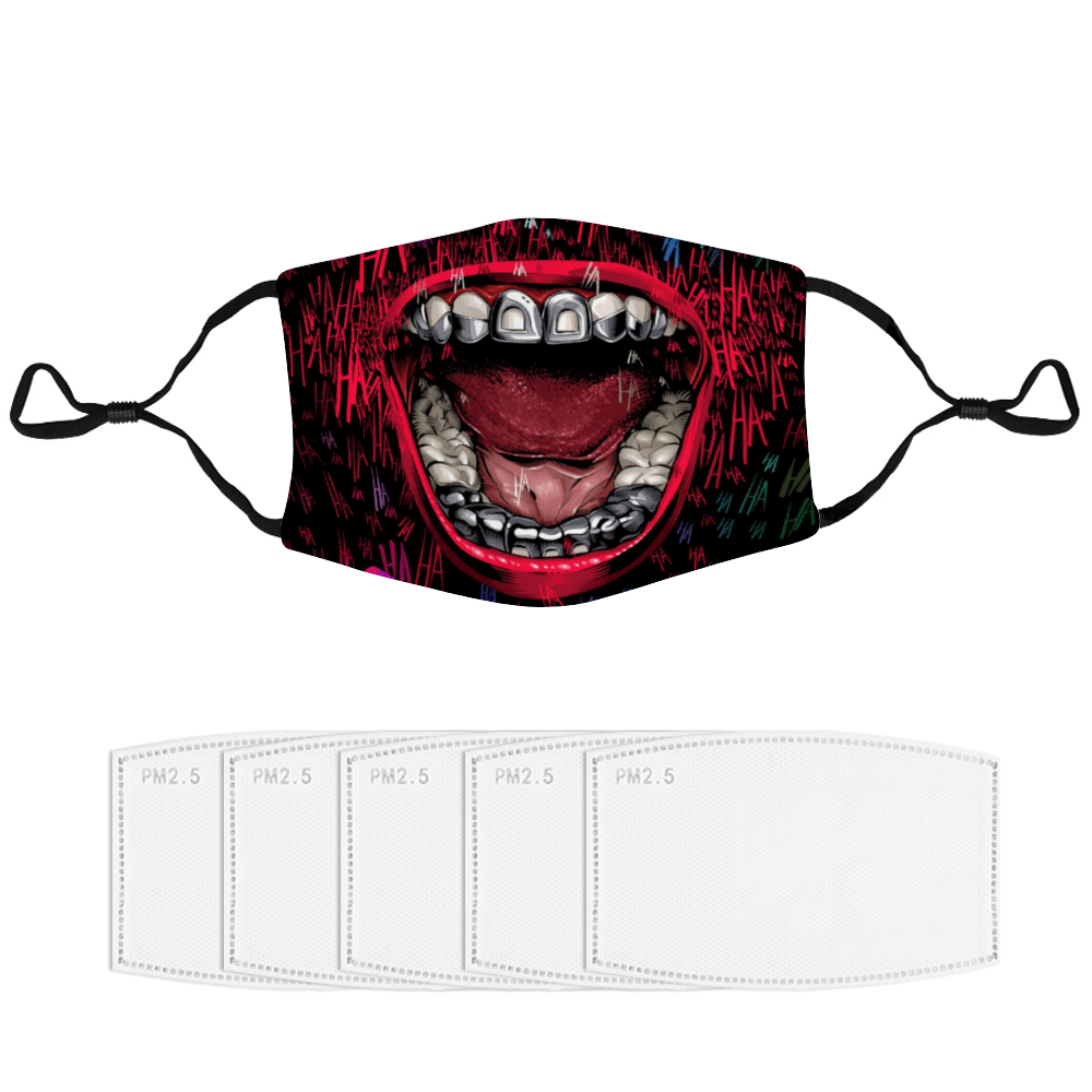 Open Mouth Reusable Face Cover (with Nose Clip and Adjustable Ear Loops) - eDirect Dreams 