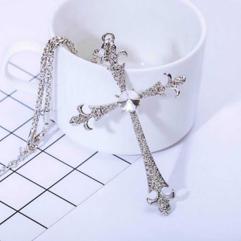 Jesus Cross Pendant Necklace for Men & Women - eDirect Dreams 