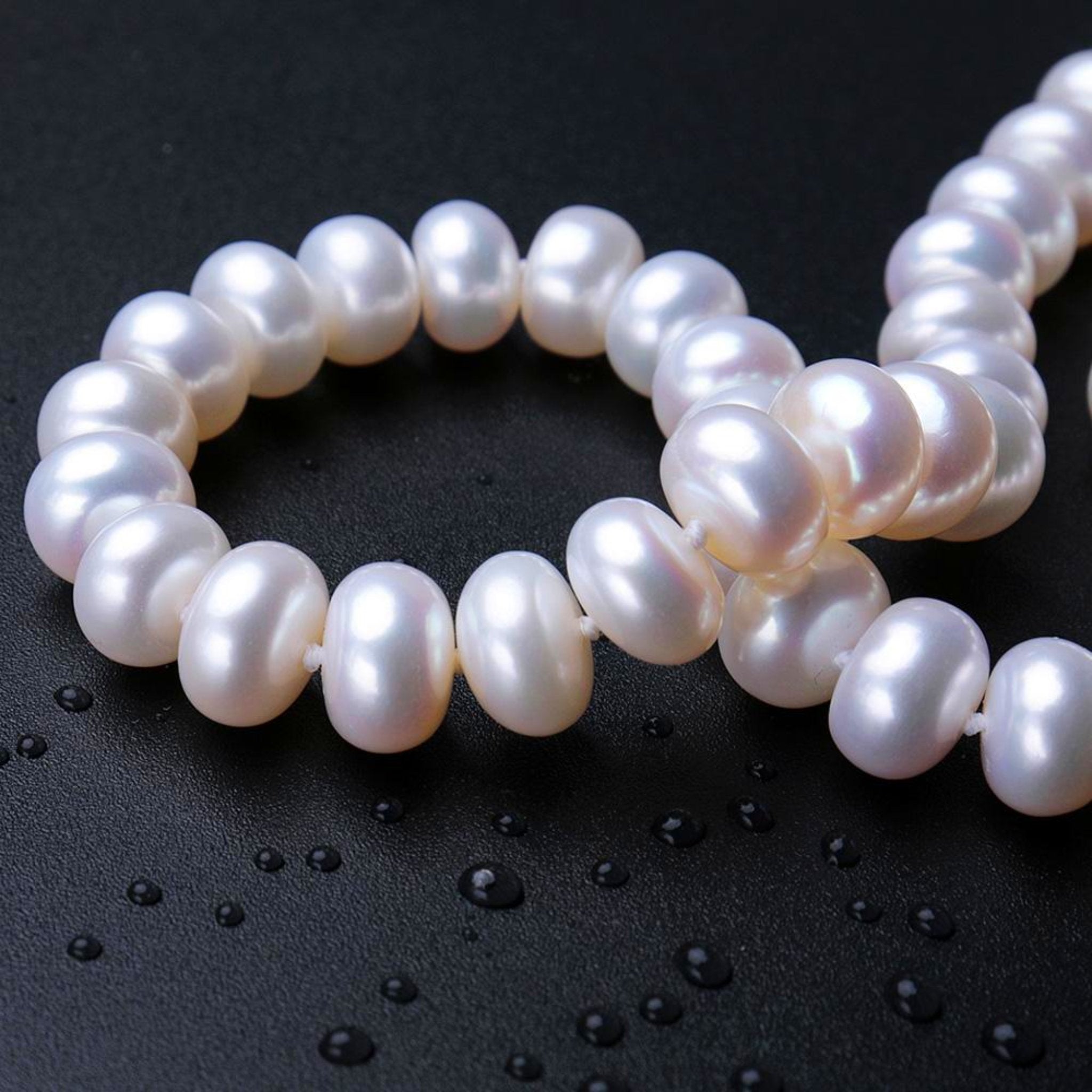 Classic AAA Top Quality Natural Freshwater Large Pearl Strand Necklace - eDirect Dreams 
