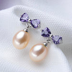 Romantic High Luster Natural Freshwater Pearl Drop Earrings - eDirect Dreams 
